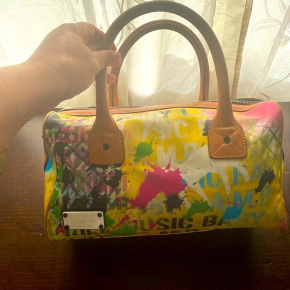 L.A.M.B. By Gwen Stefani Graffiti Tote Bag Y2K